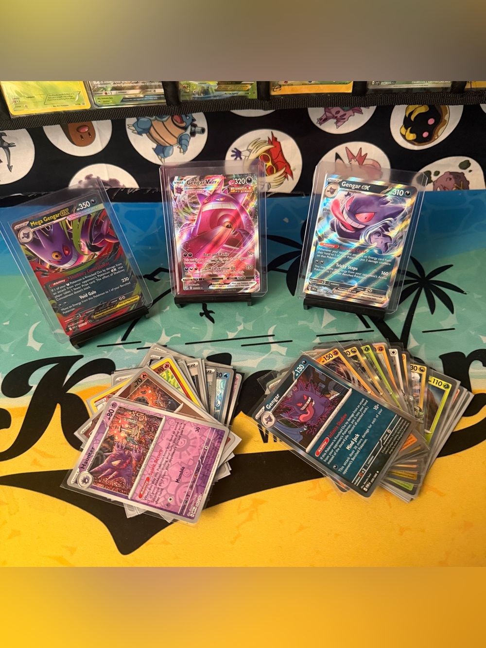 3 Gengar cards + 30 Holo lot random